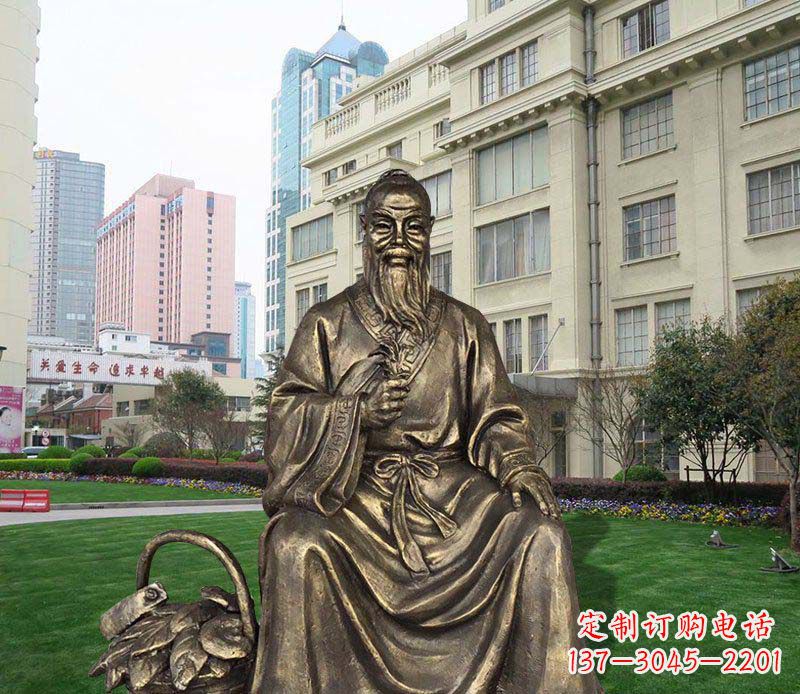 甘肃精美古典——华佗古代名人铜雕