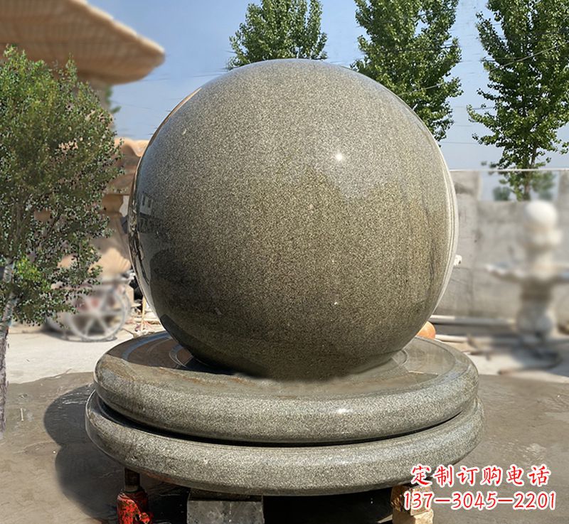 甘肃品质保障黄锈石风水球雕塑