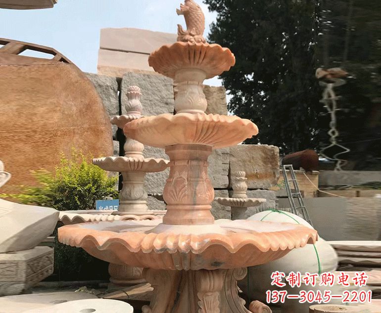 甘肃精美的黄锈石喷泉雕塑黄锈石喷泉雕塑是一种…