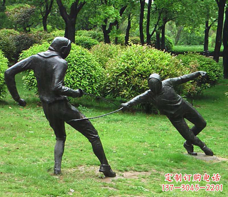 甘肃铜雕艺术,精美运动员雕塑