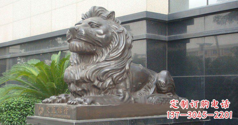 甘肃中领雕塑-雕刻狮子铜雕定制