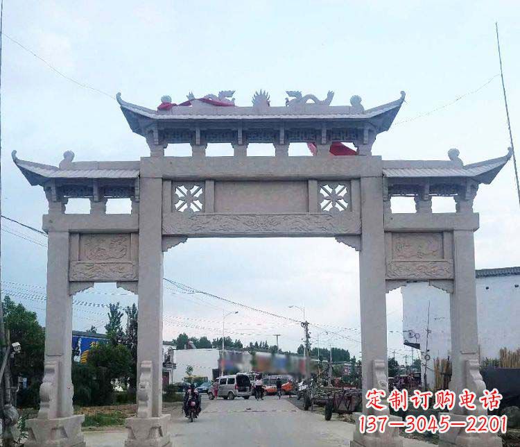 甘肃中领雕塑,传承传统,卓越牌坊雕塑