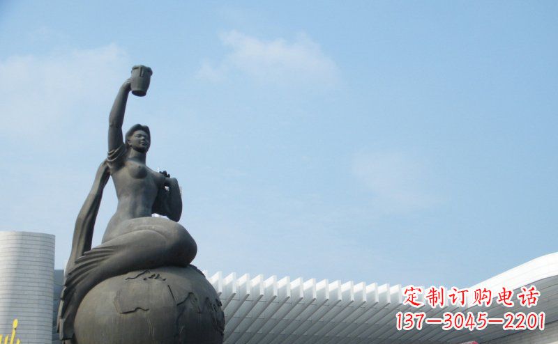 甘肃中领雕塑推出的精美雕塑——铜铸地球塑像,…
