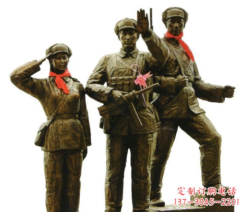 甘肃勇士战士雕塑,感受立于战场的英勇豪迈