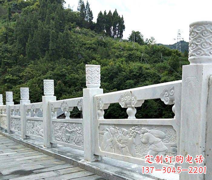 甘肃景区大理石栏板石雕 (4)
