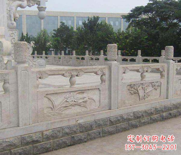 甘肃景区大理石栏板石雕 (5)
