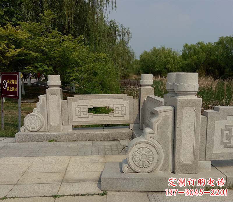 甘肃景区大理石栏板石雕_1