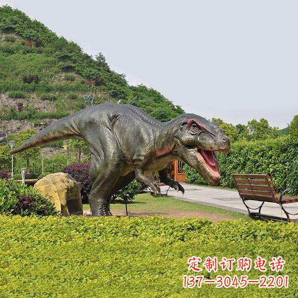 甘肃精美玻璃钢制霸王龙雕塑