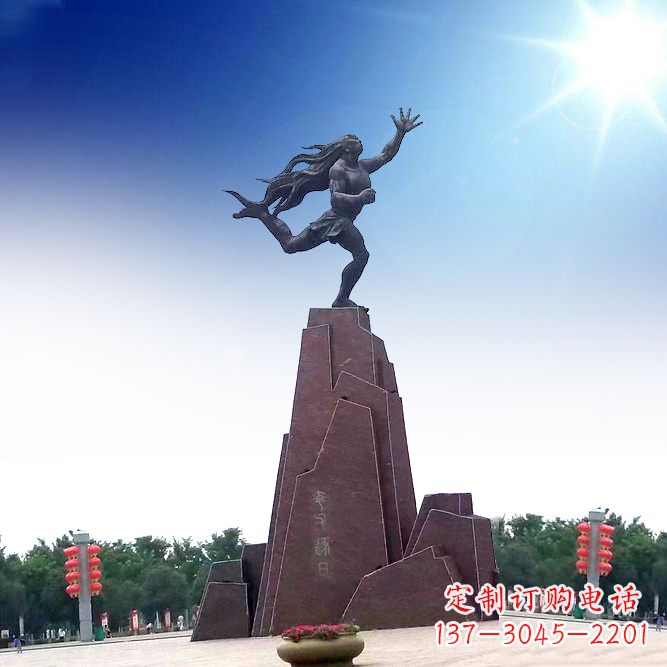 甘肃中领雕塑定制夸父雕塑