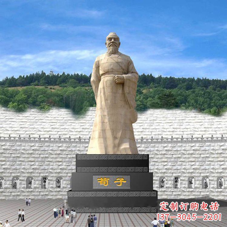 甘肃荀子大型石雕塑,追求卓越的精致艺术