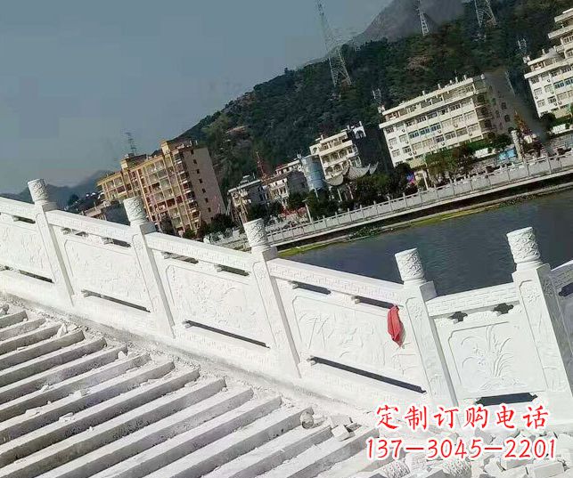 甘肃山东汉白玉栏板石雕