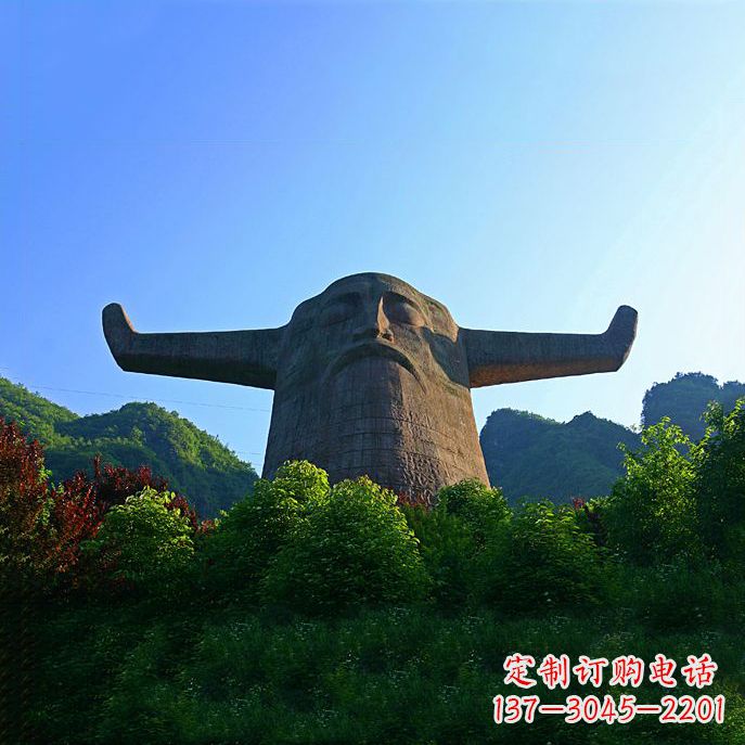 甘肃中领雕塑：神农头像雕塑
