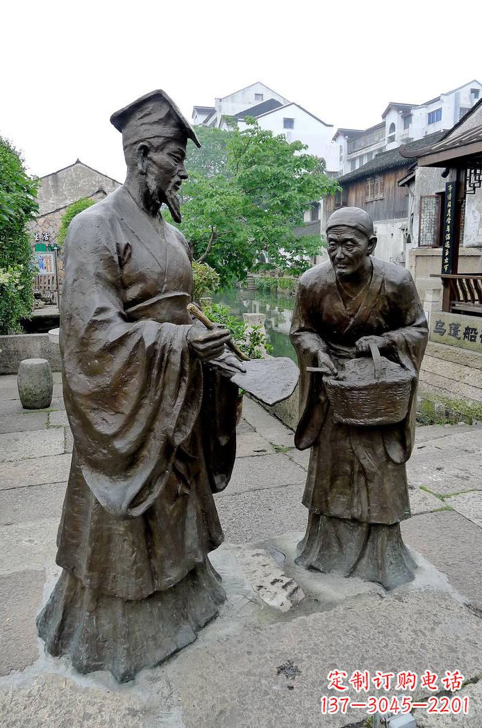 甘肃经典雕塑:王羲之情景小品