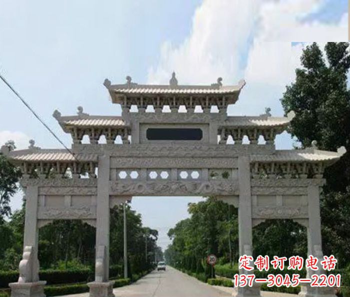 甘肃高品质牌坊石雕,专为客户量身定制