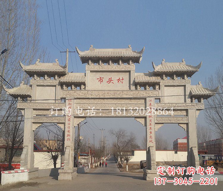 甘肃景区三门七楼石雕牌坊——精美绝伦的牌坊雕塑