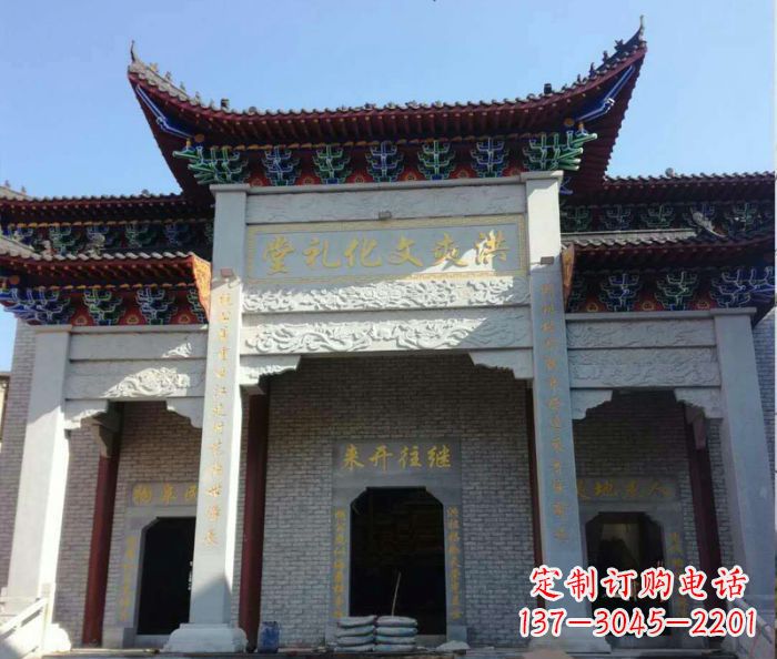 甘肃景区三门石雕牌楼,精美绝伦的艺术之作