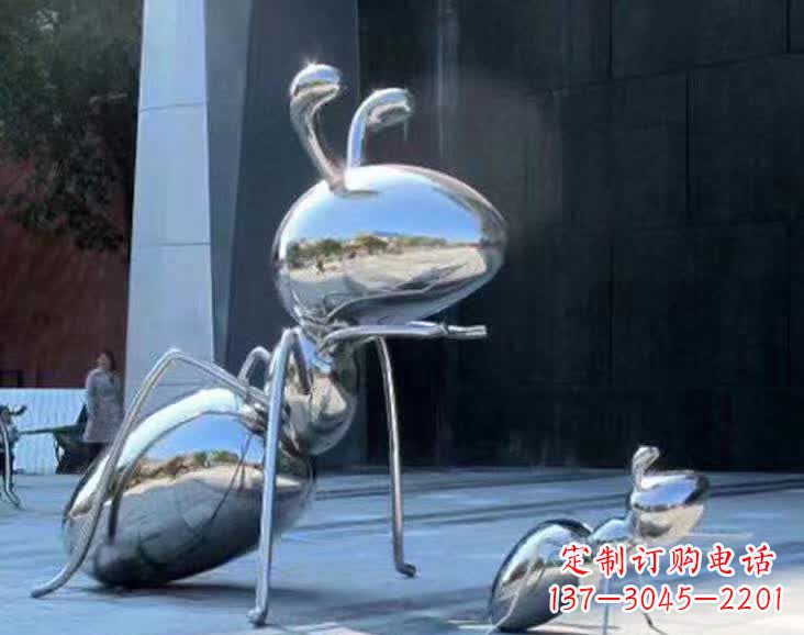 甘肃镜面抛光不锈钢蚂蚁雕塑