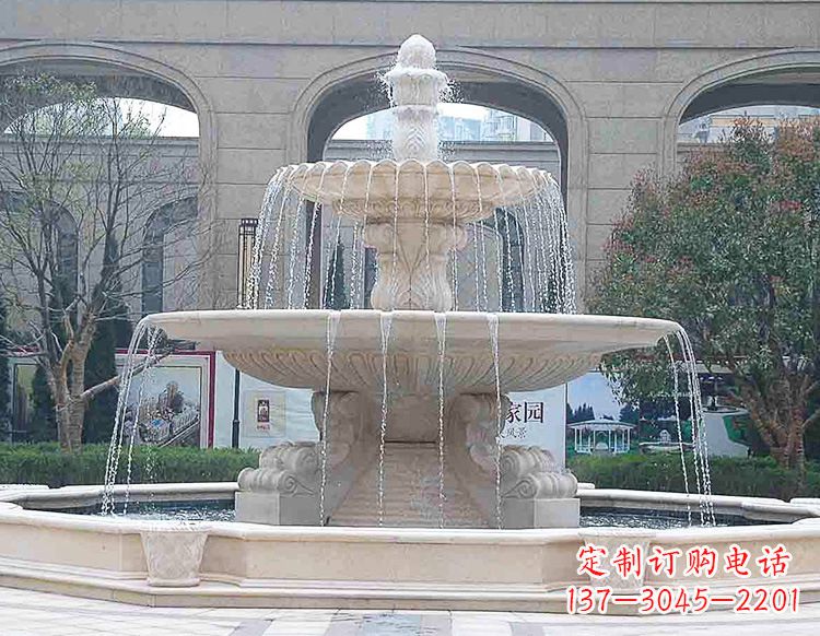 甘肃酒店喷泉石雕
