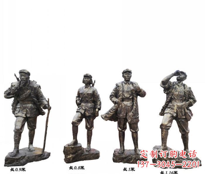 甘肃专注制作抗战红军青铜雕塑