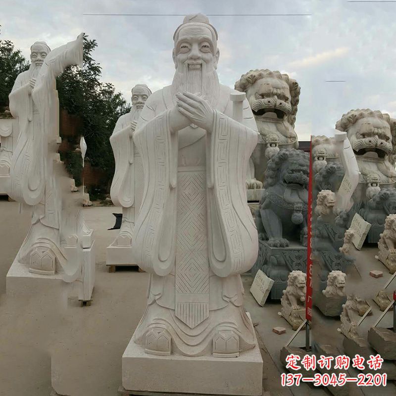 甘肃弘扬传统文化,尊崇孔子雕塑