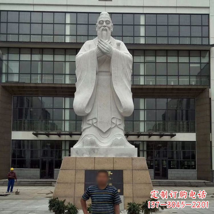 甘肃领雕塑:精美孔子雕塑