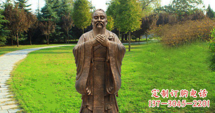 甘肃传承中国历史文化,具有永恒魅力的孔子公园铜雕