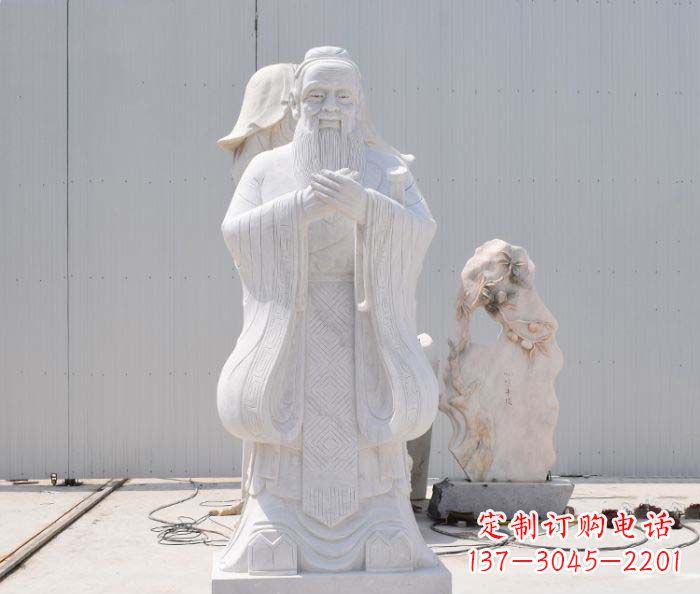 甘肃孔子古代名人石雕 (4)