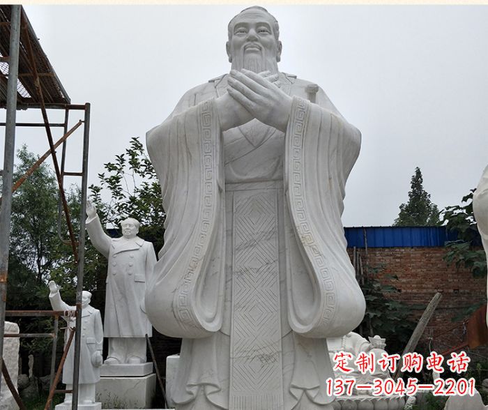 甘肃孔子古代名人石雕 (5)