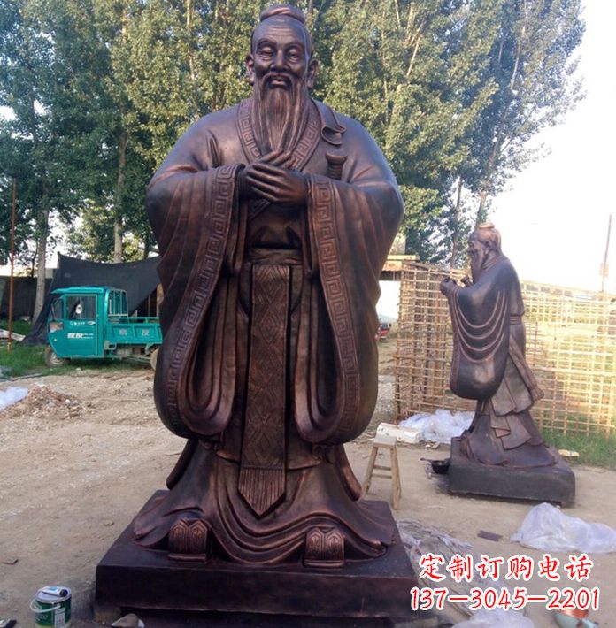 甘肃具有传奇色彩的孔子雕塑