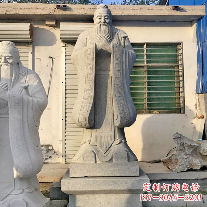甘肃孔子砂岩浮雕