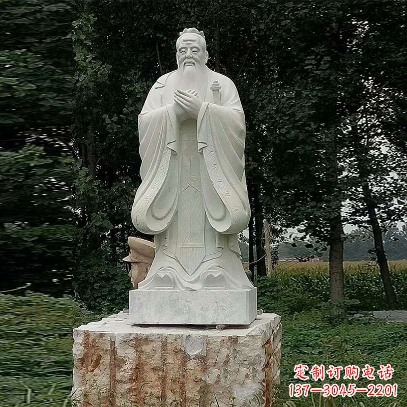 甘肃孔子石雕