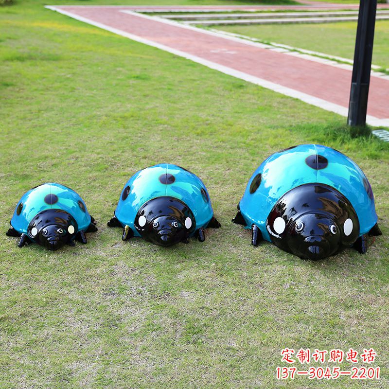 甘肃中领雕塑青蓝瓢虫雕塑是一款独特而又精致的…