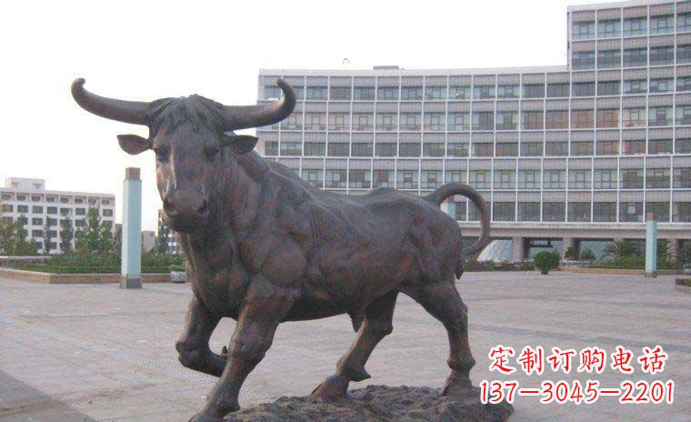 甘肃老牛动物广场铜雕