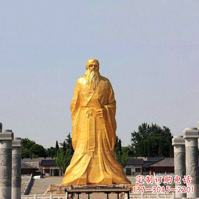 甘肃经典人物老子雕像,表达真情