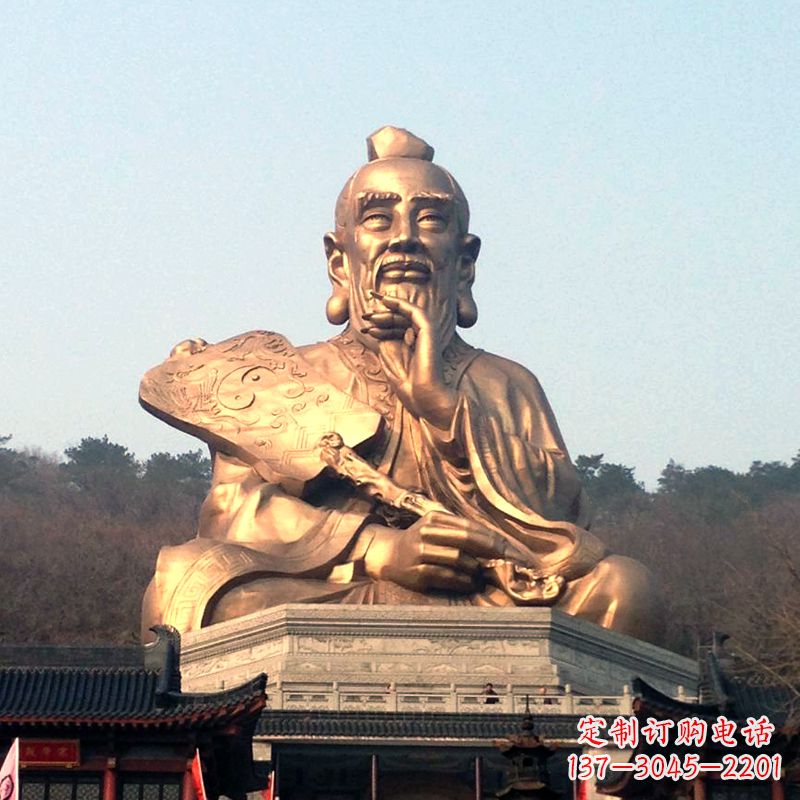 甘肃真谛雕塑·老子铜雕像,传承中国文化