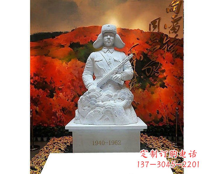 甘肃雷锋革命烈士石雕