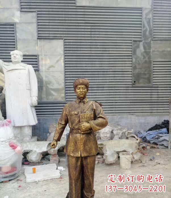 甘肃雷锋名人铜雕