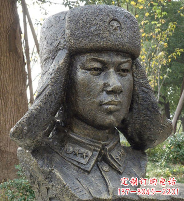 甘肃雷锋头像铜雕塑