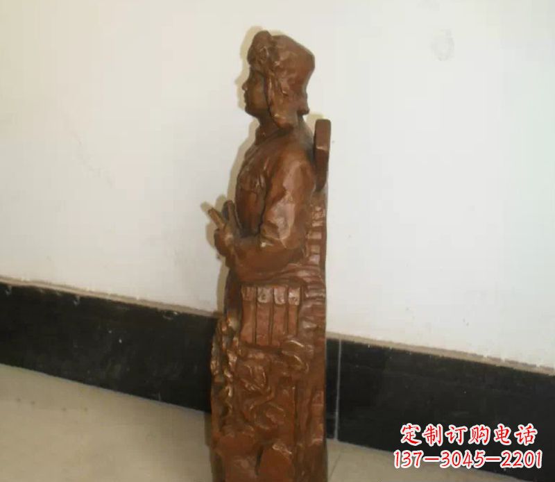 甘肃雷锋校园名人铜雕