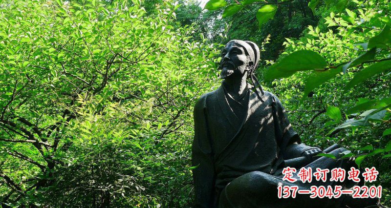 甘肃李白铜雕,精致细腻,让你收藏永不凋谢