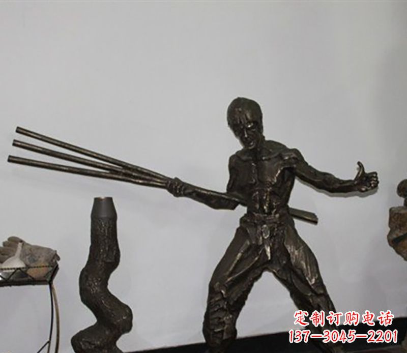 甘肃海量李小龙铜雕尽显功夫之美
