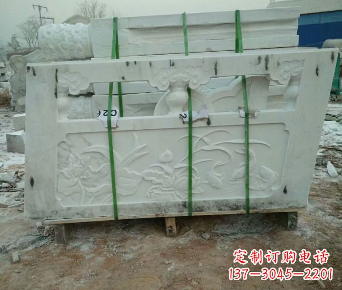 甘肃高端汉白玉栏板雕塑,精致装点你的空间