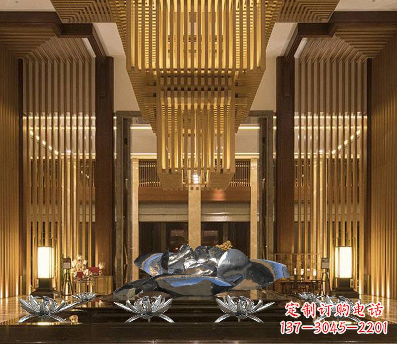 甘肃专业定制莲花不锈钢雕塑