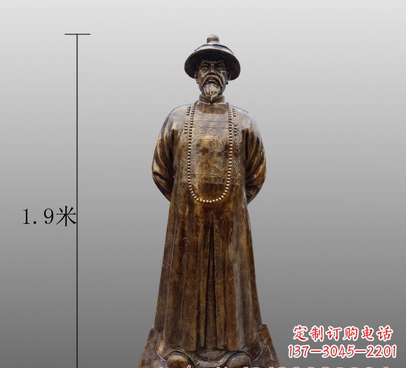 甘肃为您量身定制林则徐铜雕像