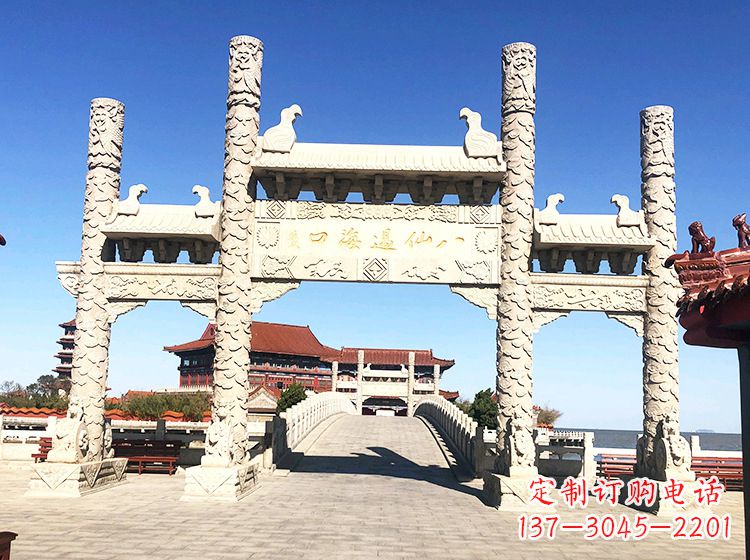 甘肃临夏石雕牌坊—打造国风精美雕塑