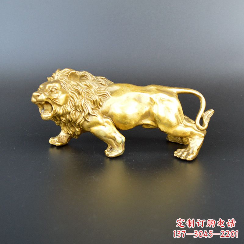 甘肃鎏金西洋狮子雕塑