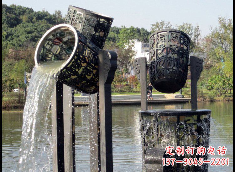 甘肃高贵典雅的铜雕喷泉