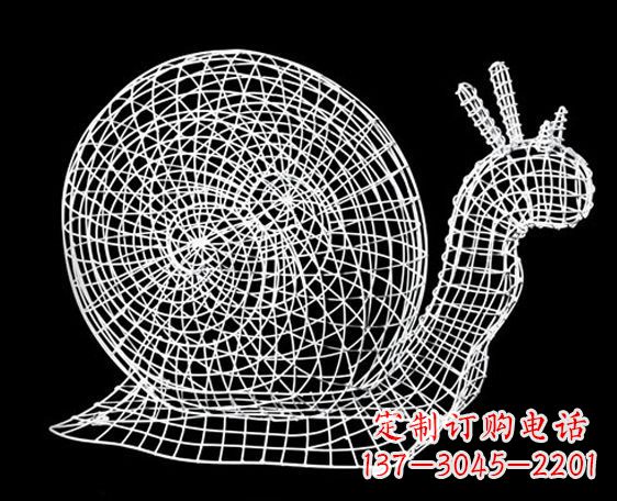 甘肃中领雕塑的蜗牛镂空雕塑