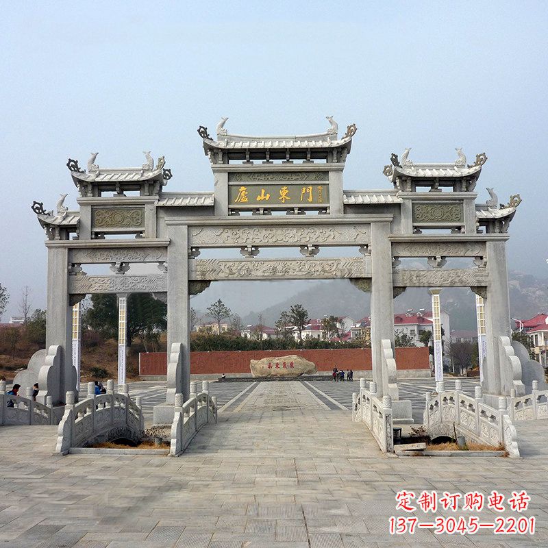 甘肃庐山大门石牌坊雕塑特色产品介绍