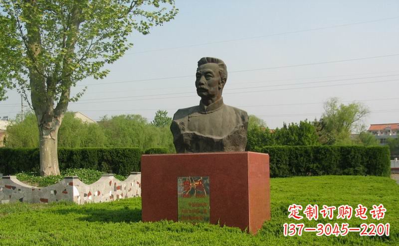 甘肃鲁迅胸像近代名人铜雕,荟萃中国精神精髓